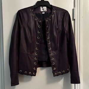 Lena Gabrielle faux leather jacket. Sz 4